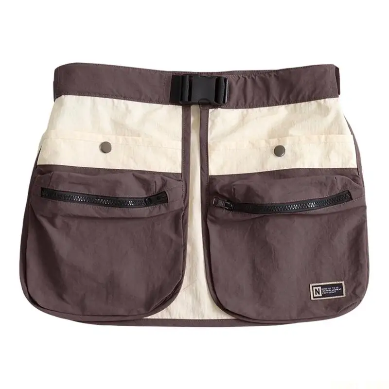 U2JB Water Resistant Functional Waist Pack with Multiple Pockets Large Size Adjustable Belt Bag Suitable for Running Hiking