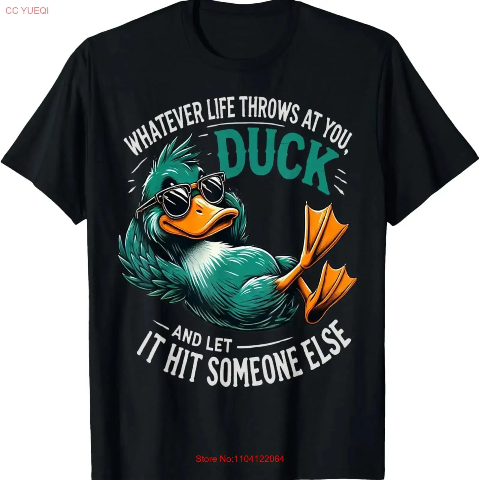 Funny Duck T Shirt Shirtns Quote S 5XL vintage Washed graphic homme streetwear Casual Versatile Breathable Stretched Soft