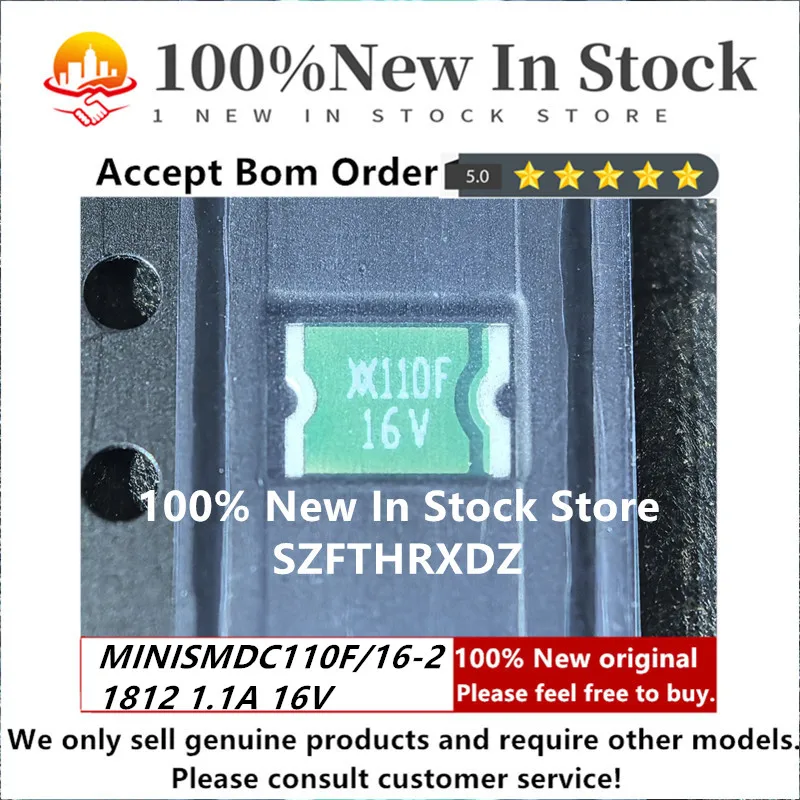 SZFTHRXDZ 100% NEW ORIGINAL MINISMDC110F/24-2 Resettable Fuses - PPTC 1812 24V 1.1A MINISMDC110F/16-2 16V MINISMDC110F-2 8V