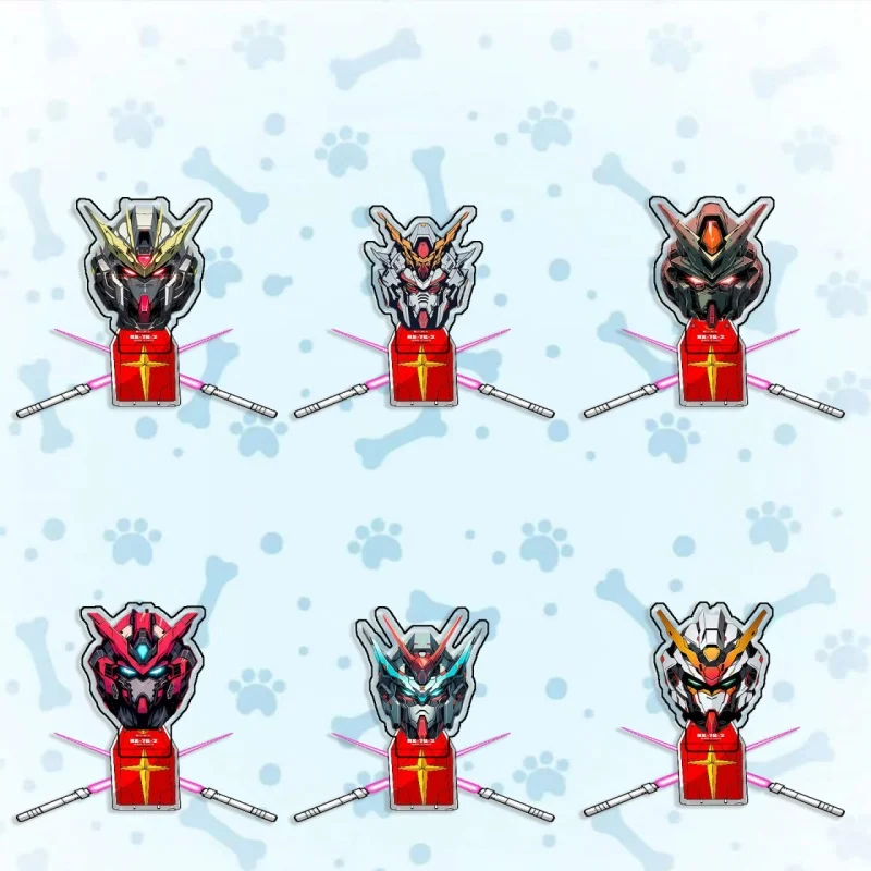 Support de table en acrylique rouge pour figurines Gundam Destiny Sinanju Astray, décoration de collection faite maison, cadeaux pour fans, 15 cm