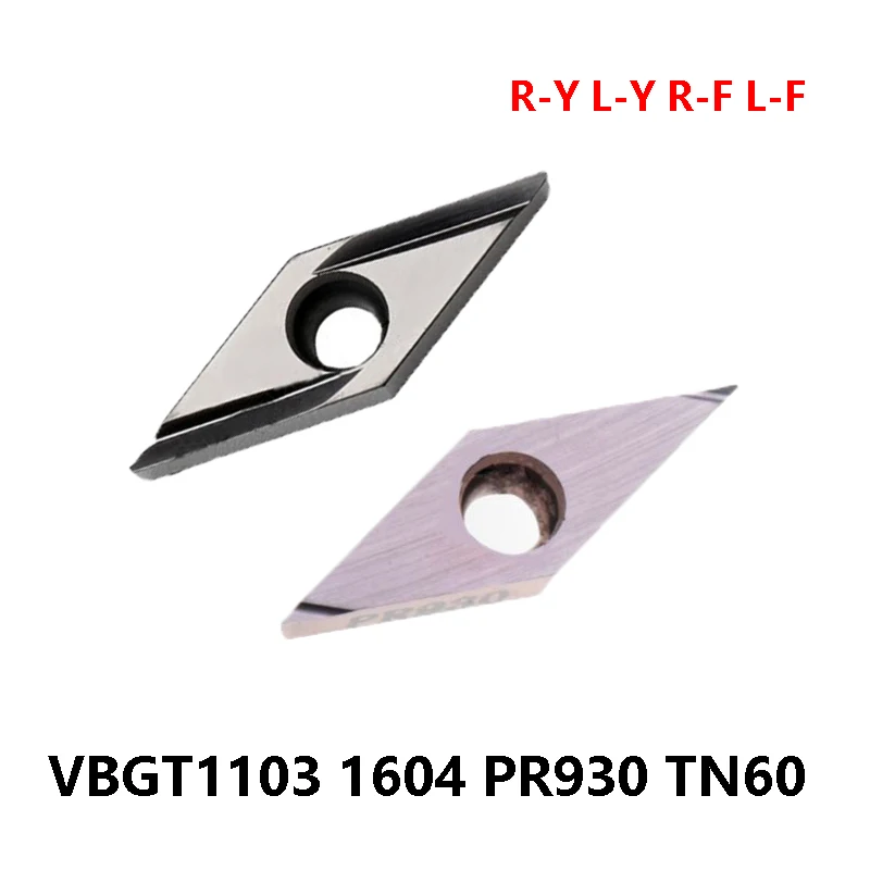 100% Original VBGT110301 VBGT110302 VBGT110304 VBGT160402 VBGT160404 VBGT TN60 PR930 Carbide Inserts CNC Cutter Processing Steel