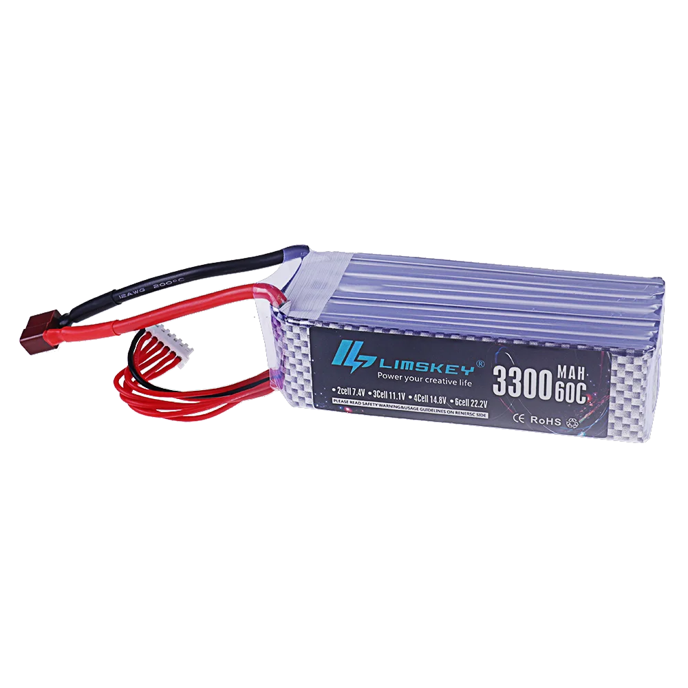 3300MAH 60C 7.4V 11.1V 14.8V 22.2V يبو بطارية ل RC سيارة الطائرة بدون طيار كوادكوبتر قارب 2S 3S 4S 6S بطارية قابلة للشحن مع T/XT60