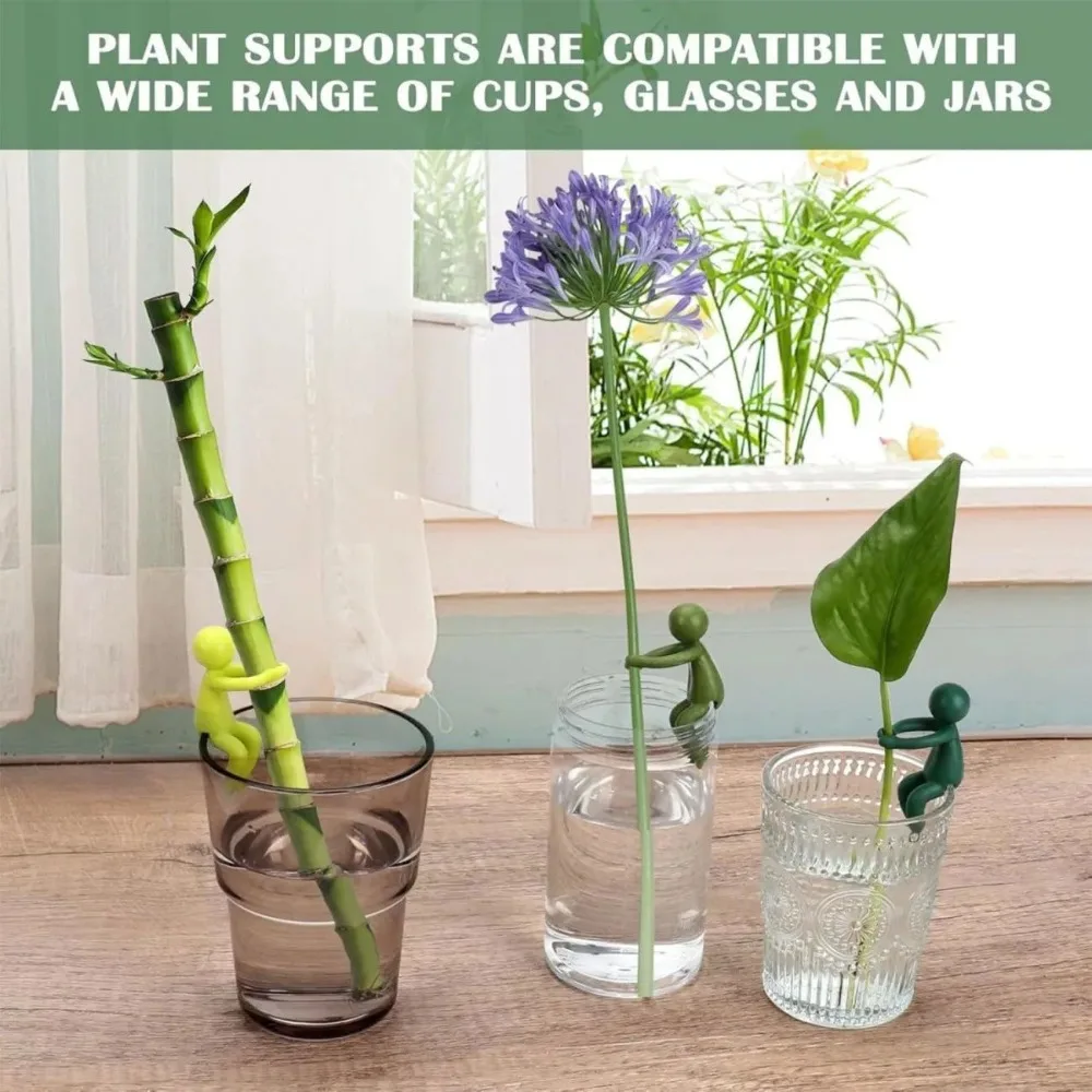 

9pcs mix Cute Plant Stand Plastic Plant Support Pile Greenhouse Arrangement Fixed Rod Indoor Flower Plant Vine Climbing Bracket