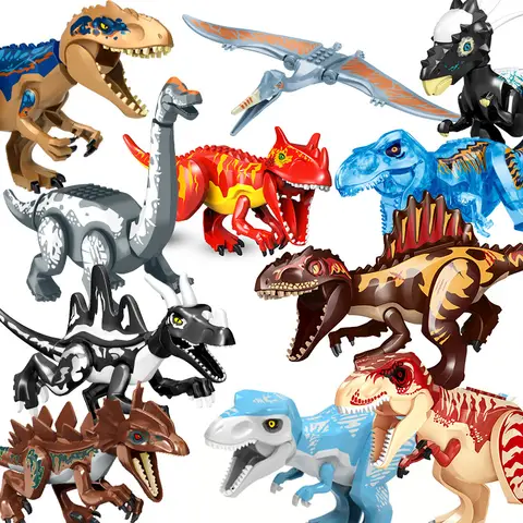 Large Dinosaur Building Blocks Toy Jurassik Period Stegosaurus Puzzles Educational DIY Assembly Dinosaur Models