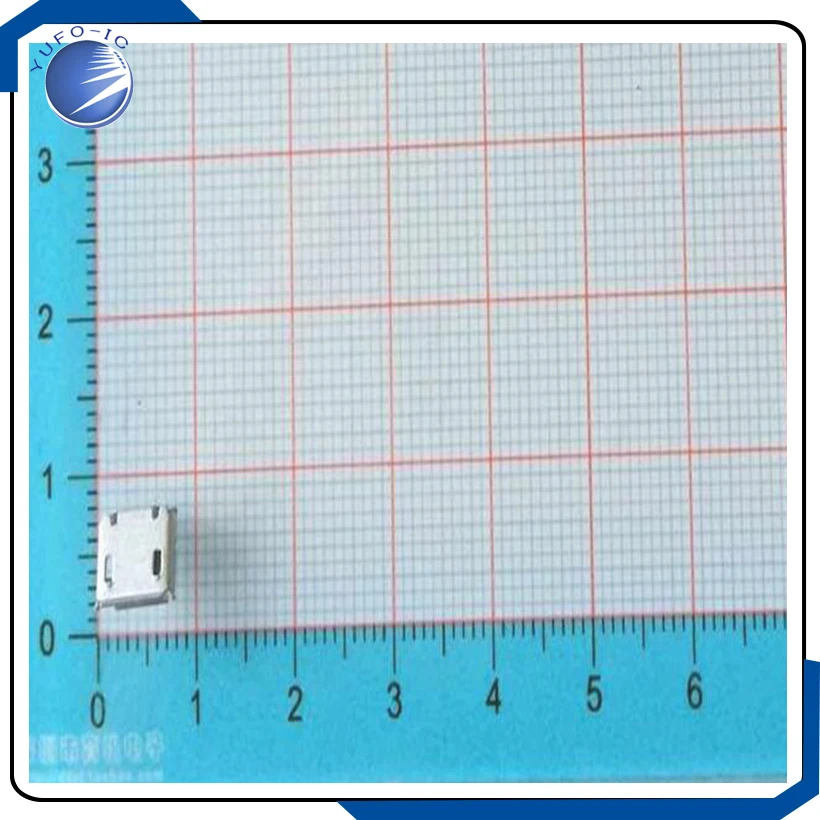 10 unids/lote enchufe MicroUSB de cobre MK5P Mike MINIUSB Micro 5P USB asiento madre parche de 5 pies