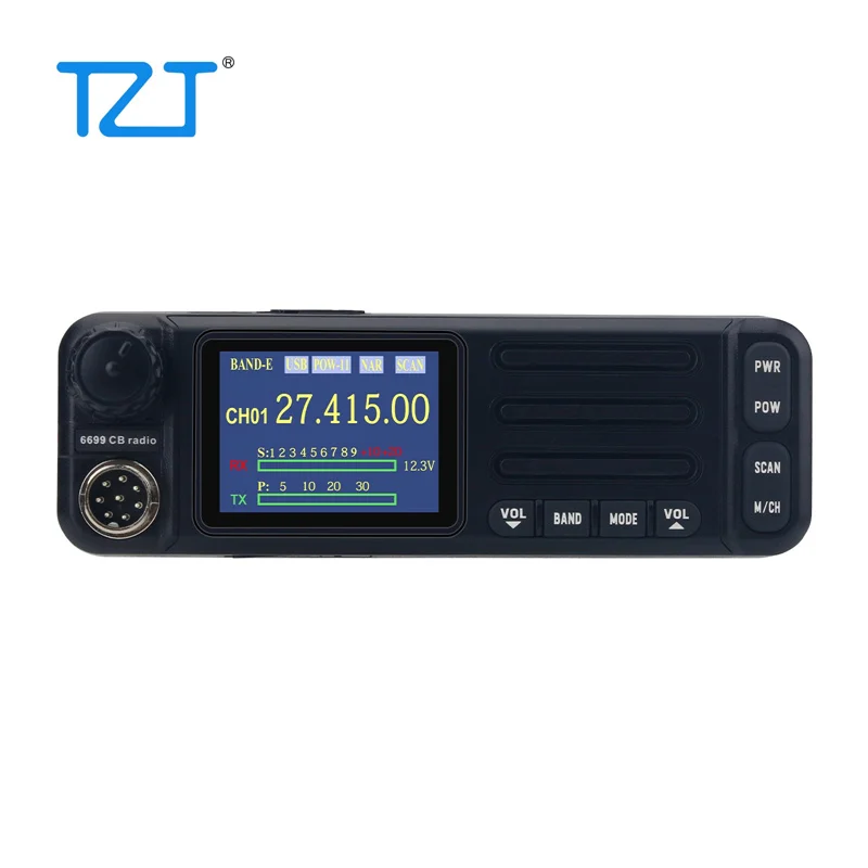 راديو TZT HamGeek 6699-CB 1-30 ميجا هرتز/21-30 ميجا هرتز راديو متنقل يدعم أوضاع FM/AM/CW/SSB مع ميكروفون