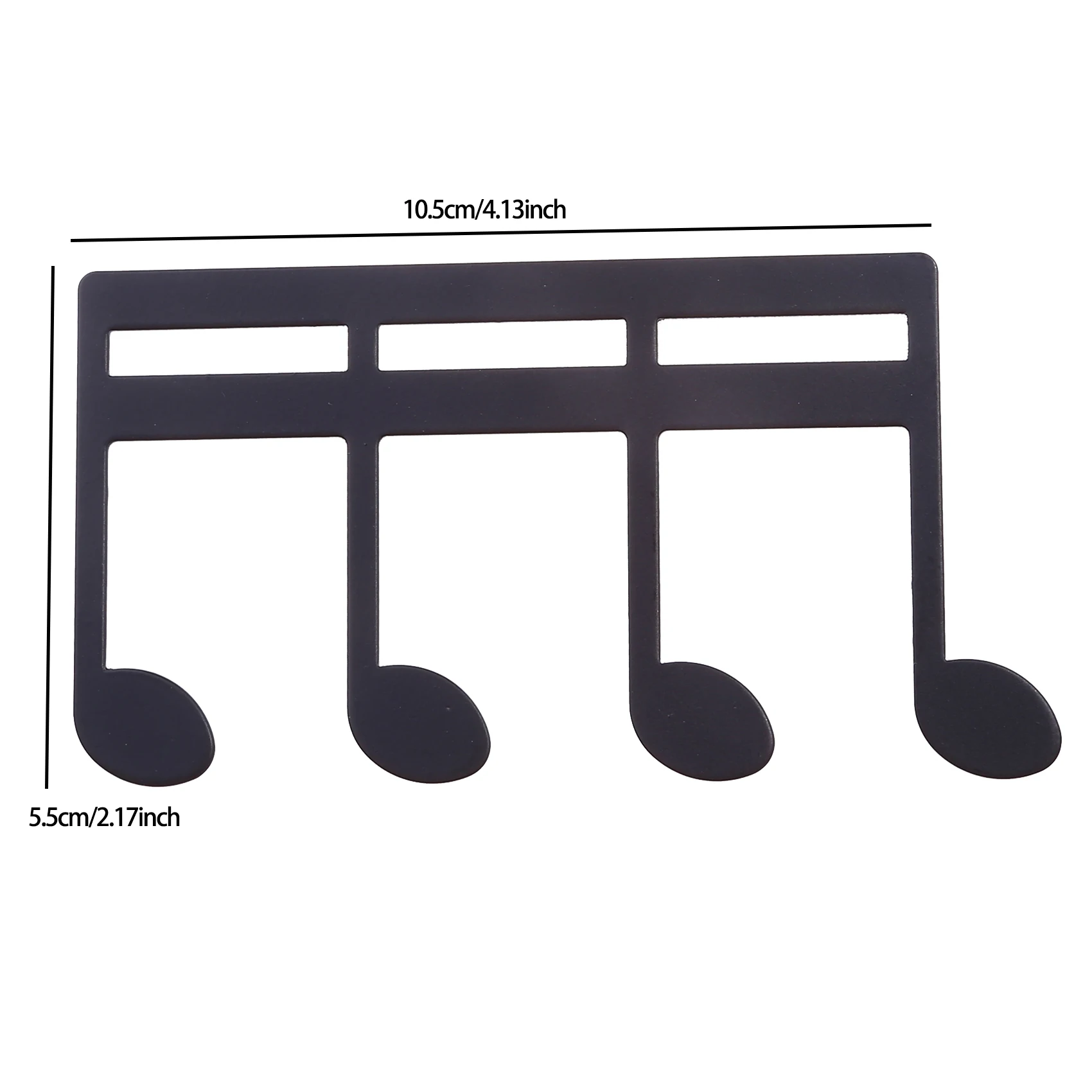 Musical-Note Music Page Holder Professional Music Sheet Clip Mini Page Fixing Wear Resistant Piano Score Clips Stationery Black