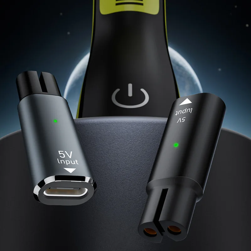 

5V Type-C Shaver Adapter Charger Converter Fit for Philips One Blade QP2724 QP2834 QP1424 QP1924 QP4631 Beard Trimmer