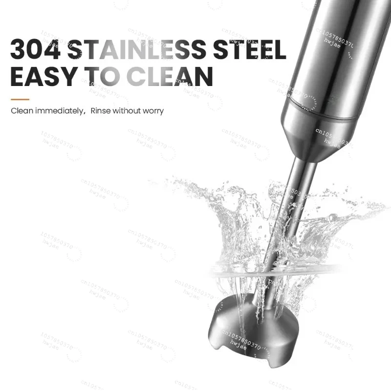 MIUI Hand Immersion Blender 1000W Powerful 4-in-1,Stainless Steel Stick Food Mixer,700ml Mixing Beaker,500ml Processor,Whisk