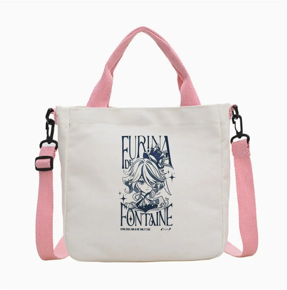 Genshin Impact tote bag bolsas de tela grocery totebag y2k shopper woman