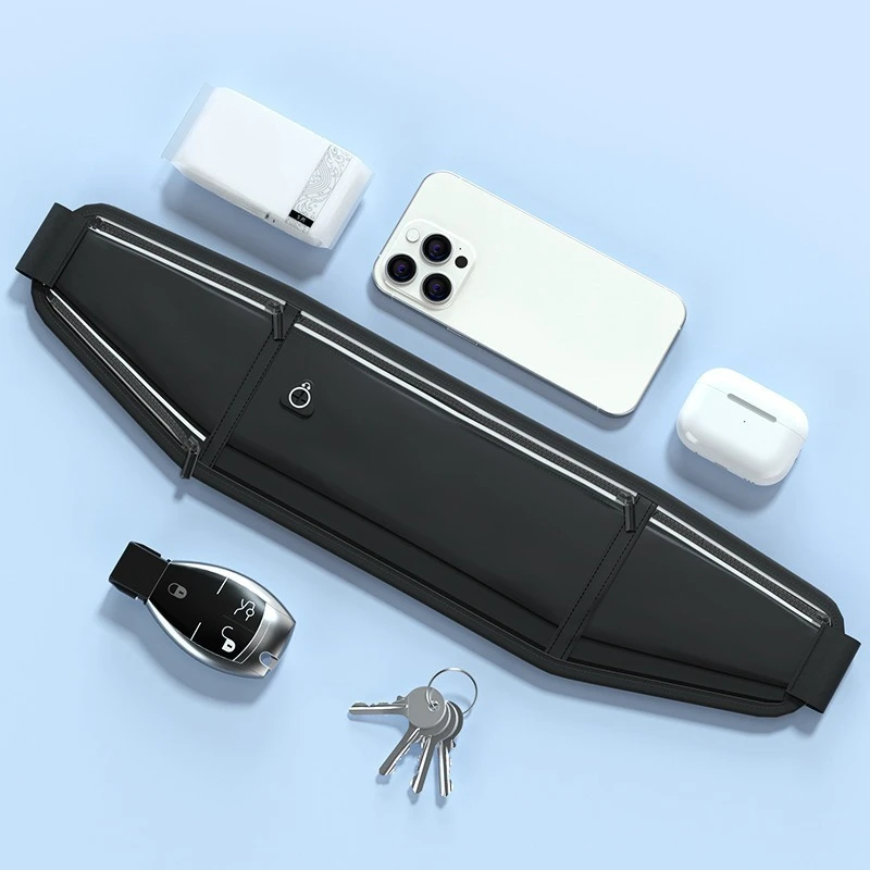  Novo saco de cintura esportiva correndo saco do telefone equipamentos fitness pequeno saco leve à prova dwaterproof água equipamentos fitness cinto invisível ﻿