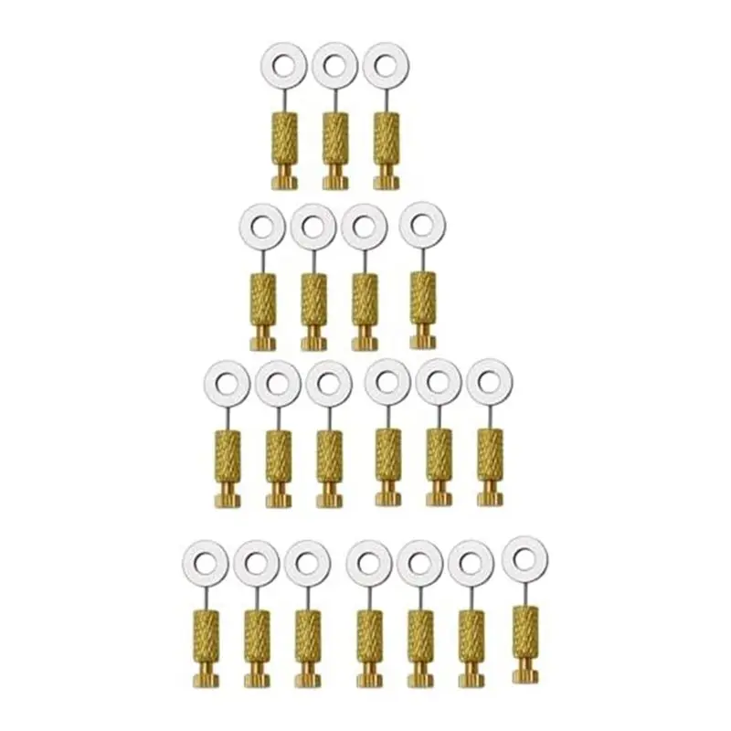 J1UL1N 20Pcs Leather Edges Lock Needle For Holding Seam Pinning Up Leather Sewing(0-6MM&6-12MM)
