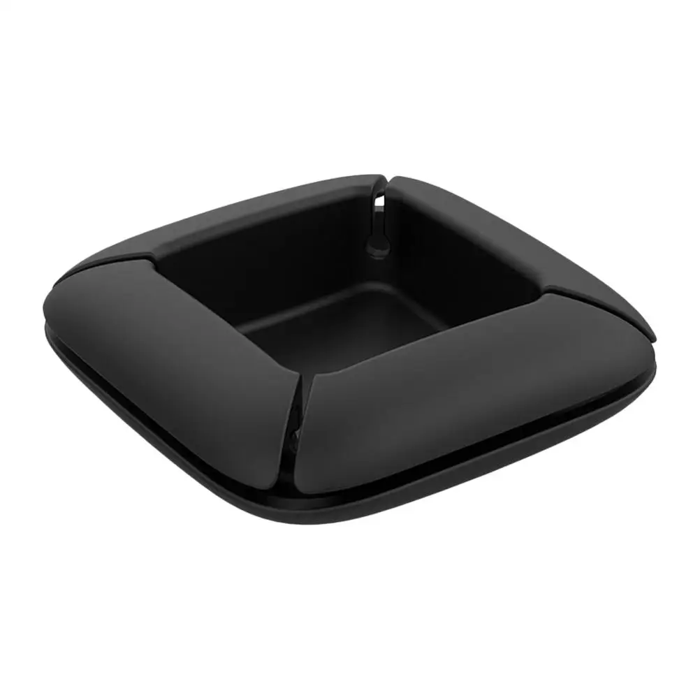 

Multi Function Mobile Phone Data Cable Headphone Cable Winder Silicone Wire Take-up Storage Box(Black)