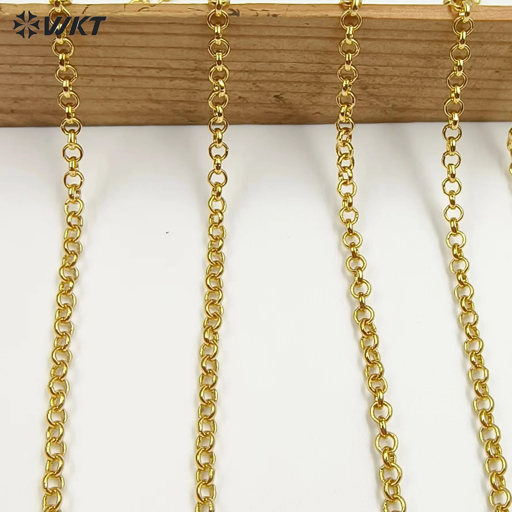 WT-BFN037 WKT 2025 18 Inchs Yellow Brass Chains So Nice Style Necklace For Party Gift Chain For Lady Necklace Beautiful Gift