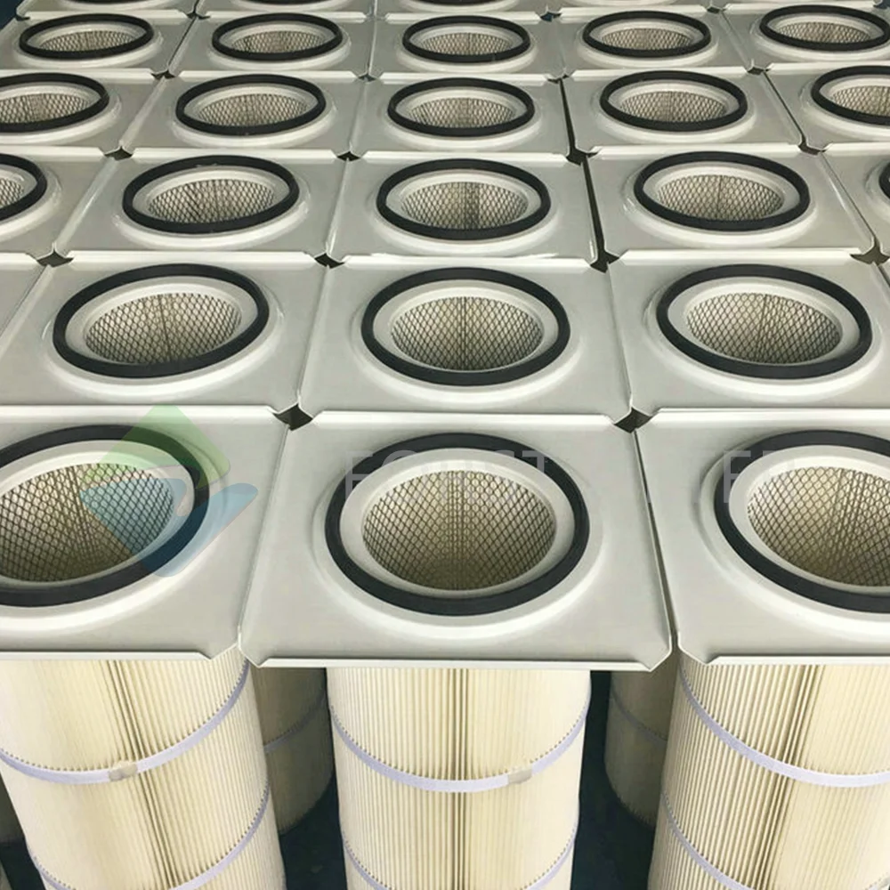 Spray Booth Paint Powder Recovery Powder Coating Industrial Dust Collector Anti-Static Polyester Air Filter Cartridge