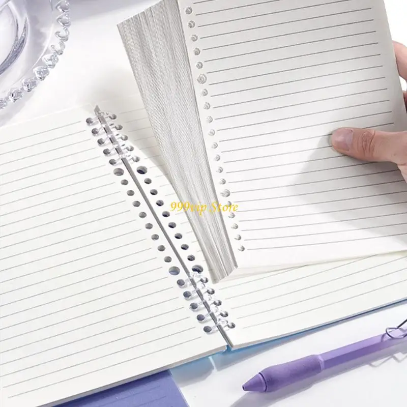 C90C 26 Hole Punched Binder Notebook Planner Binder Journal Notebook, Lined