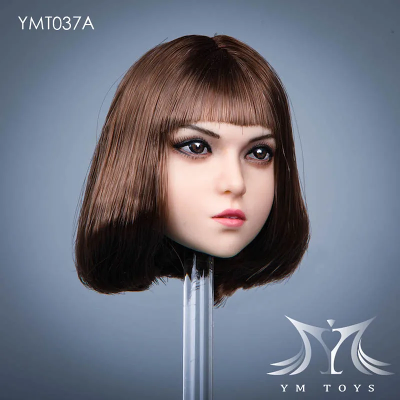 YMTOYS YMT037 1/6 Mary Head Sculpt Soldier Short Hair Head Carving Model Fit 12'' Soldier Action Figure Body Dolls Collection