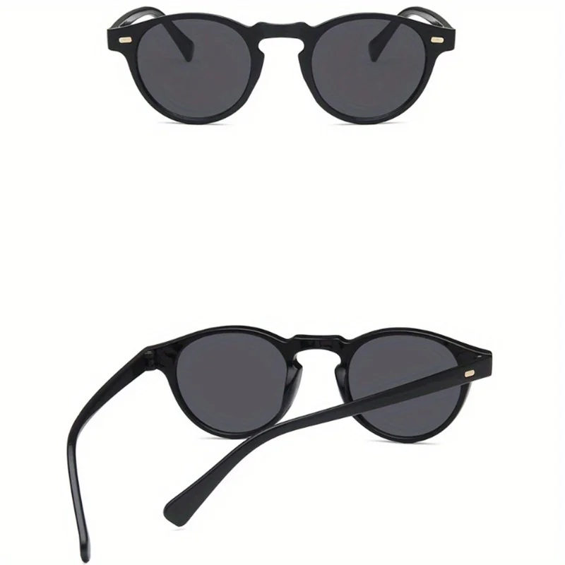 Retro Round Sunglasses Fashion Rice Nail Box Sunglasses For Men And Women Trend Joker Sunglasses image 6