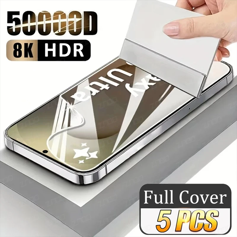 5 Stück Displayschutzfolien für Samsung Galaxy S26 S25 S24 S23 S22 S21 S20 Ultra Plus FE Hydrogel-Folie für Samsung Galaxy S25 Edge