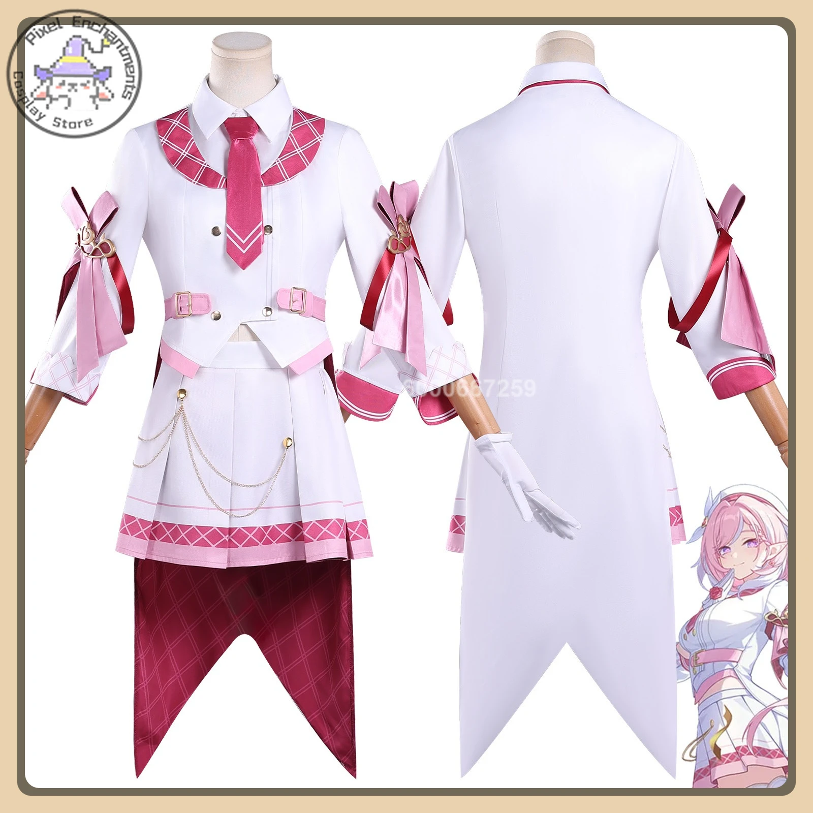 

Game Genshin Impact Yumemi-zuki Mizuki Cosplay Costume Classic Elegant Outfit Full Set High Quality Anime Outfit (Female)