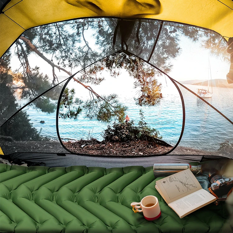 

Outdoor Inflatable Camping Sleeping Pad Inflatable Sleeping Mat Sleeping Pad Self-Inflating Camping Pad