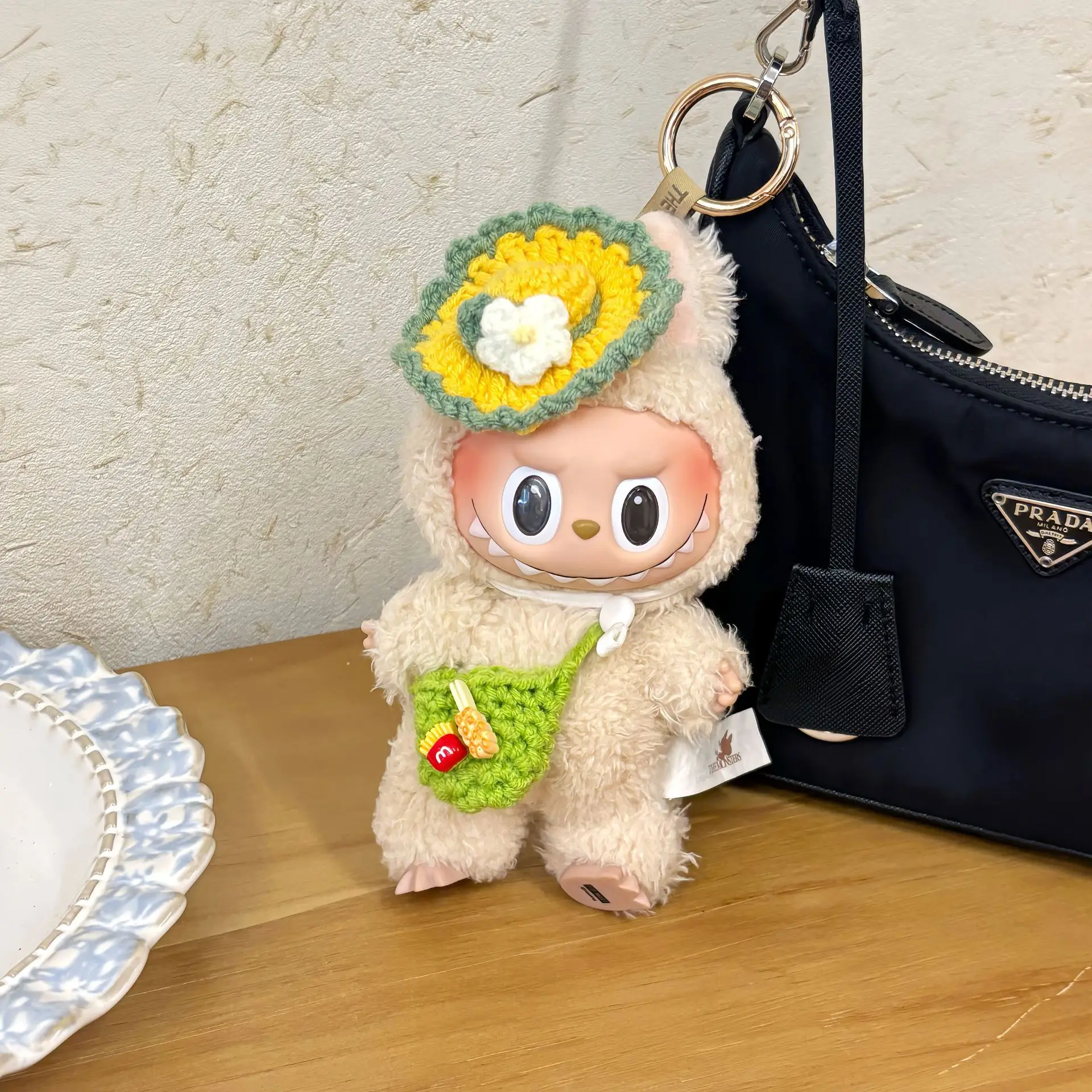 Labubu Baby Clothes Plush Doll Vinyl Doll 17cm Clothing Accessories Set Baby Clothes Suitable for Labubu Handmade