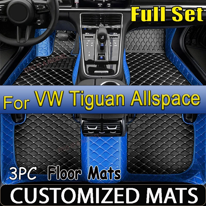 Floor Mats For Volkswagen Tiguan Allspace AD BW 2017~2022 Waterproof Carpet Car Floor Mat Tapis Voiture Car Accessories Interior