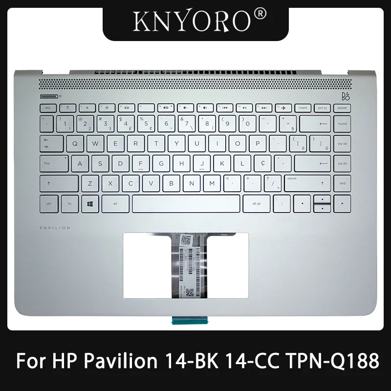 

New Brazilian Keyboard For HP Pavilion 14-BK 14-CC TPN-Q188 Laptop Palmrest Upper Case Top Keyboard Cover 927903-201 927904-001