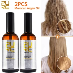 PURC Morocco Argan Oil Smoothing Straightening Softness Shine Repair Damaged Frizz Hair Care Products 2 PCS 200ml