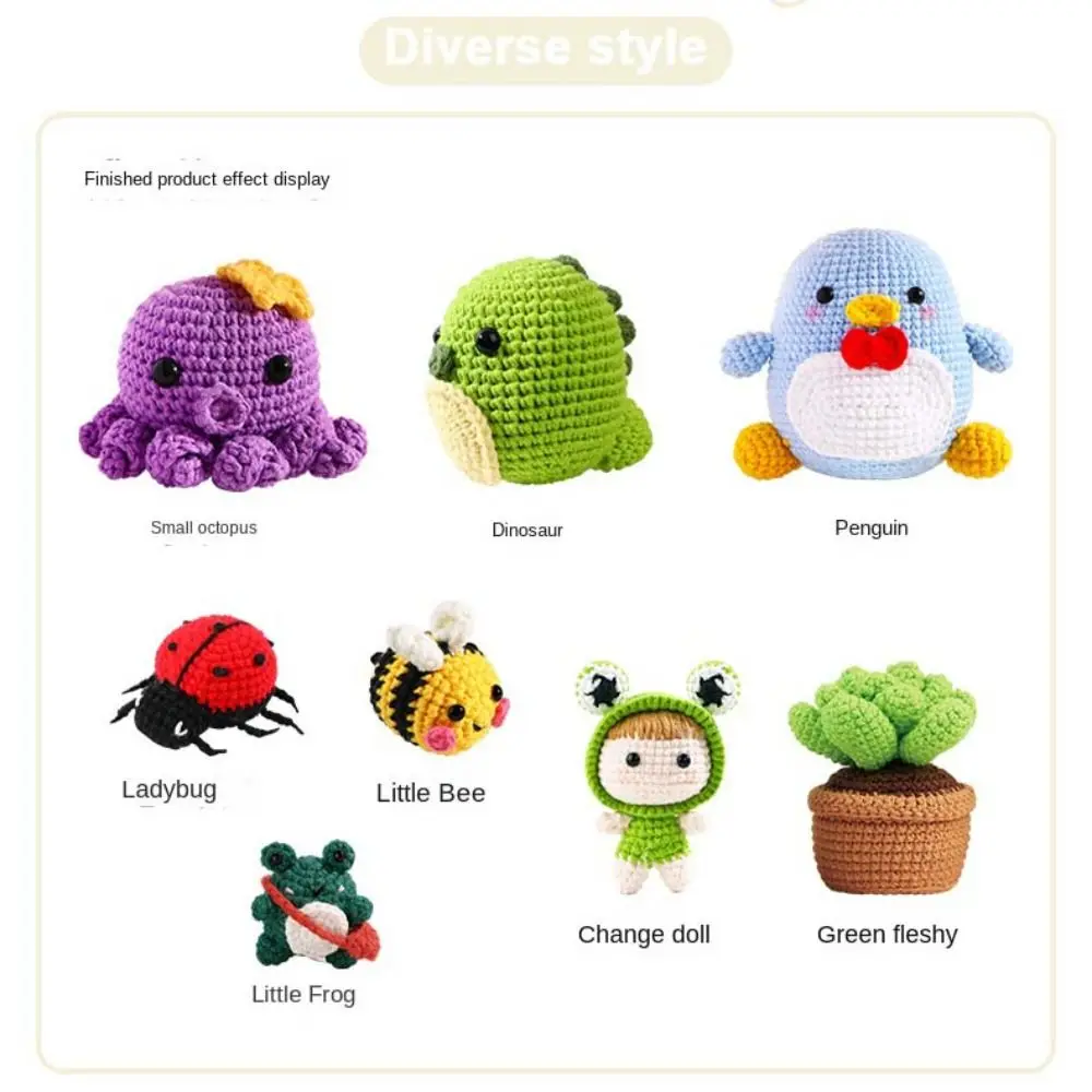 Arts,Crafts & Sewing DIY Handmade Doll Crochet Kit DIY Handmade Doll Crochet Kit Step-by-Step Wool Yarn DIY Knitting Beginner