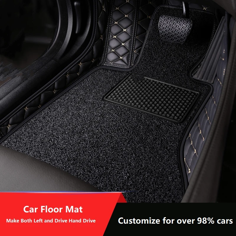 Custom Fit Car Floor Mat Accessories Interior ECO Material for 98% 2 rows Five Seats Over 2000 Models Left and Right Drive Grey