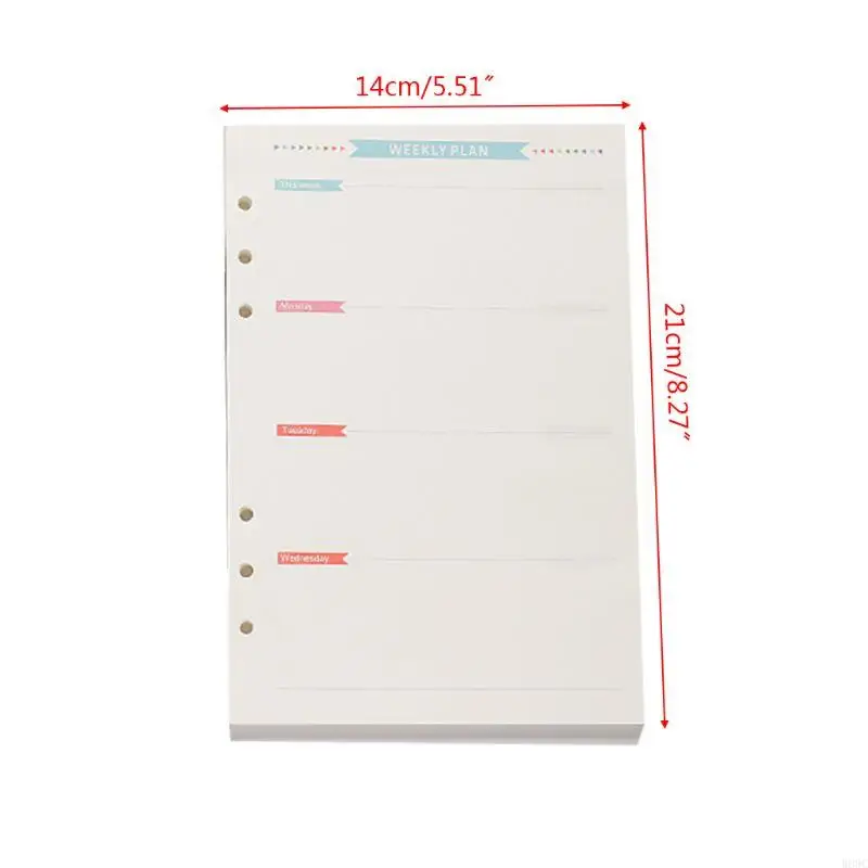 W89C Документы для заполнения для ноутбука Loosh-Leaf.