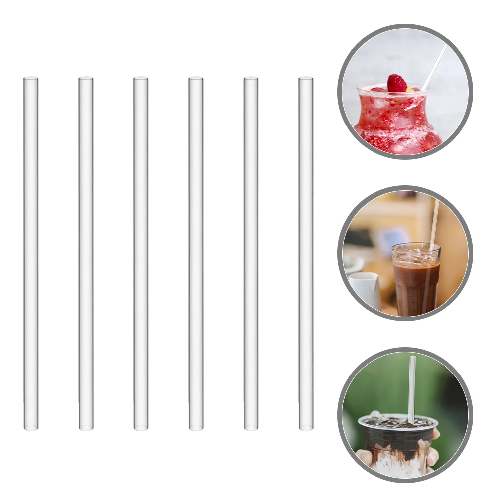 

6 Pcs Reusable 6pcs (transparent Straws) Travel Coffee Tumbler Simple for Party Silica Gel Home Tumblers
