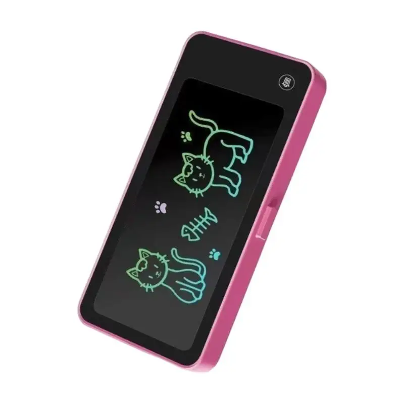 Erasable LCD Writing Board and Pencil Case with Erase Button, 6.89x3.34Inch Digital Doodling Board for Children Student Daily