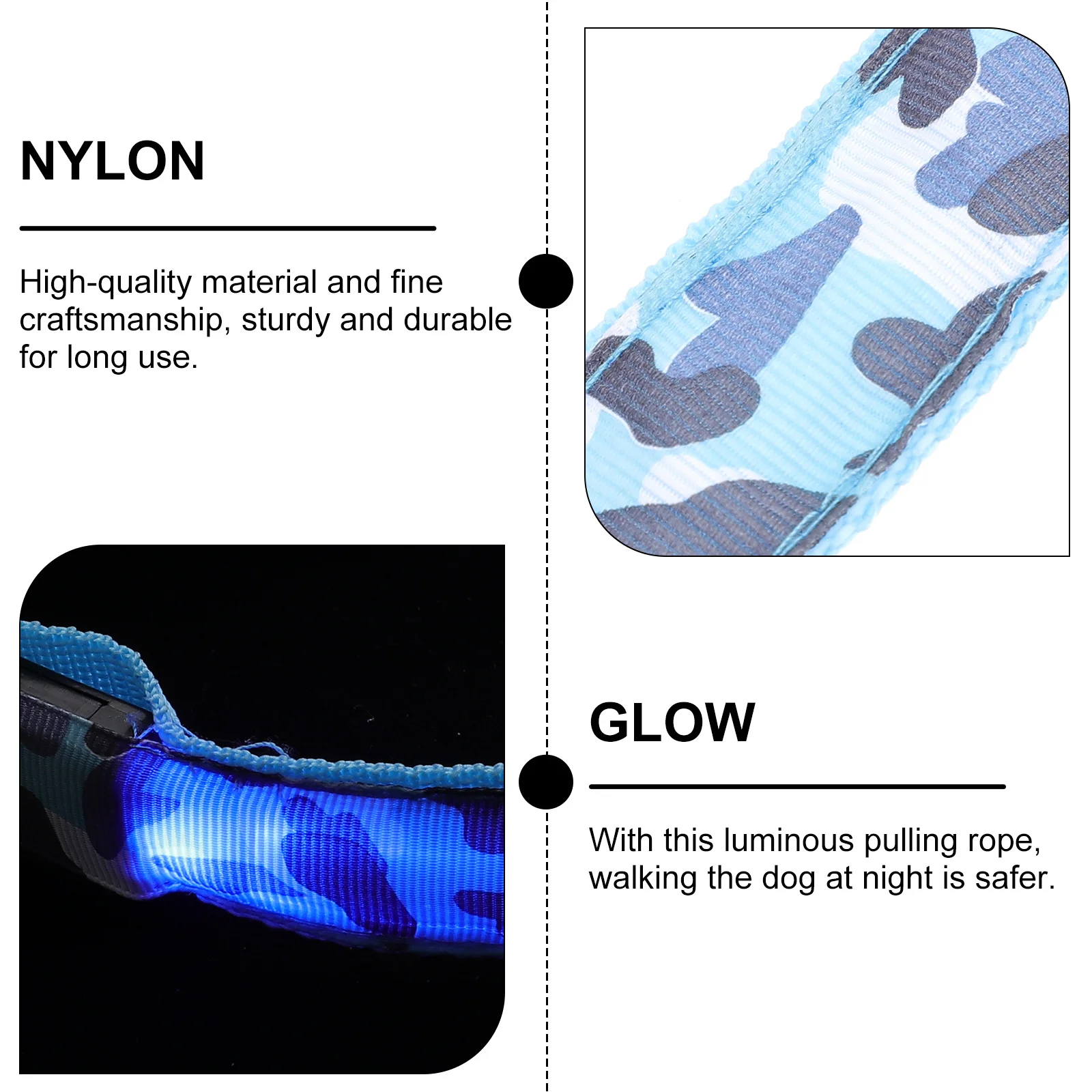 

Adjustable Led Luminous For Cat Dog Pet Decorative Glowing Neck Decoration Replacement Buckle Design Durable Comfortable