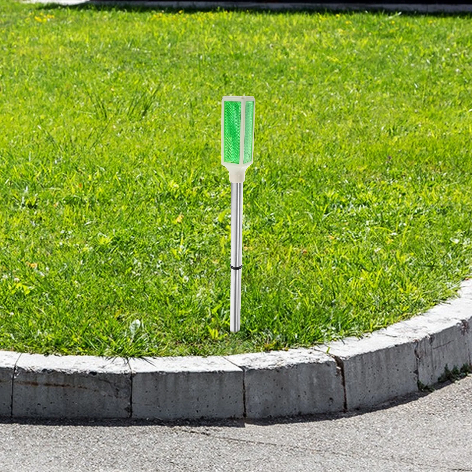 Außenleuchten Solar Hoflampe Garten Landschaft Rasen Pfahl Auffahrt Marker
