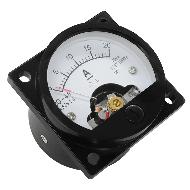 SO-45 Round Pointer DC Ammeter Current Meter 10A30A50A100A200A300A 45*45mm Directly on