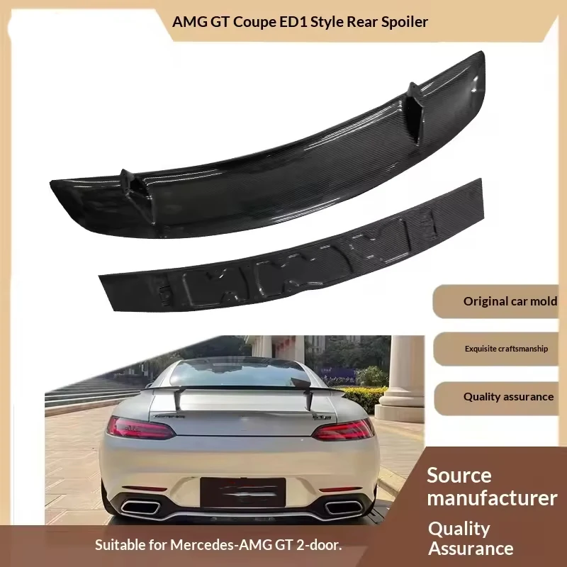 Factory Provide Car Body Kit Carbon Fiber Tail Fixed Wing Car Rear Spoiler for 2015-In Mercedes Amg Gt