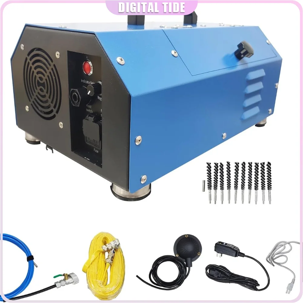 

Heat Exchanger Tube Cleaner Machine, with Water Spray Rotary Brush, Portable Copper Pipe Cleaner for 0.6-0.7 Inch Pipe Diameterr