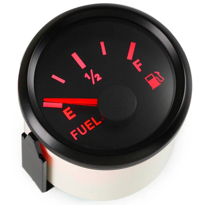 High Quality 52mm E-1/2-F Show Fuel Gauges 0-190ohm European Standard Input Signal Fuel Level Meters 240-33ohm for Car Boat