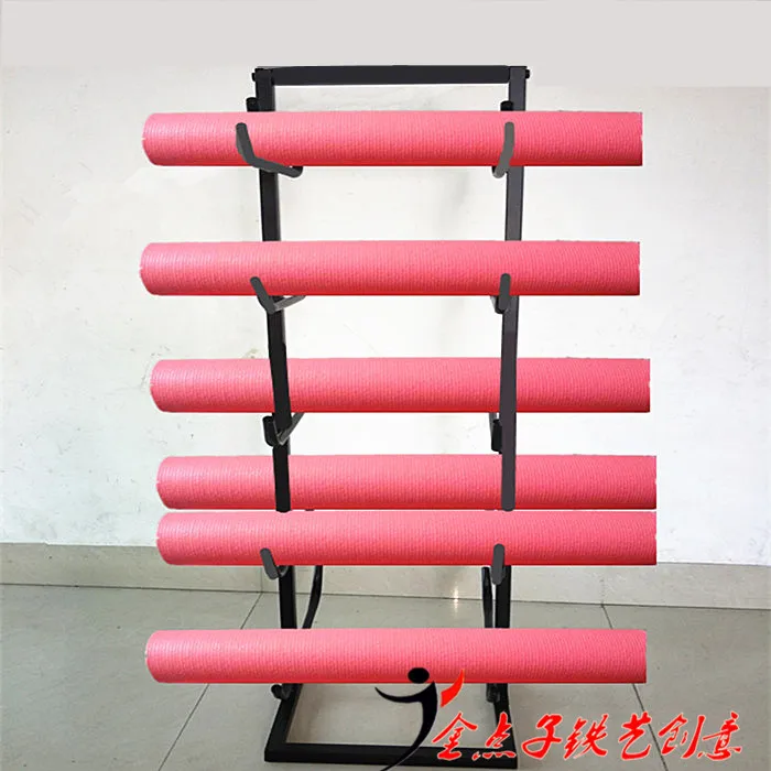 Yoga mat foam shaft yoga column foam roller fitness yoga stick mace massage stick storage rack, custom