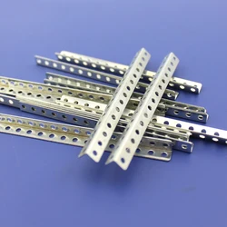 65/75mm L-Shaped Bracket with Hole Fixed Piece Small Angle Iron Rod Angle Code Porous Iron Sheet DIY Model Material Accessories