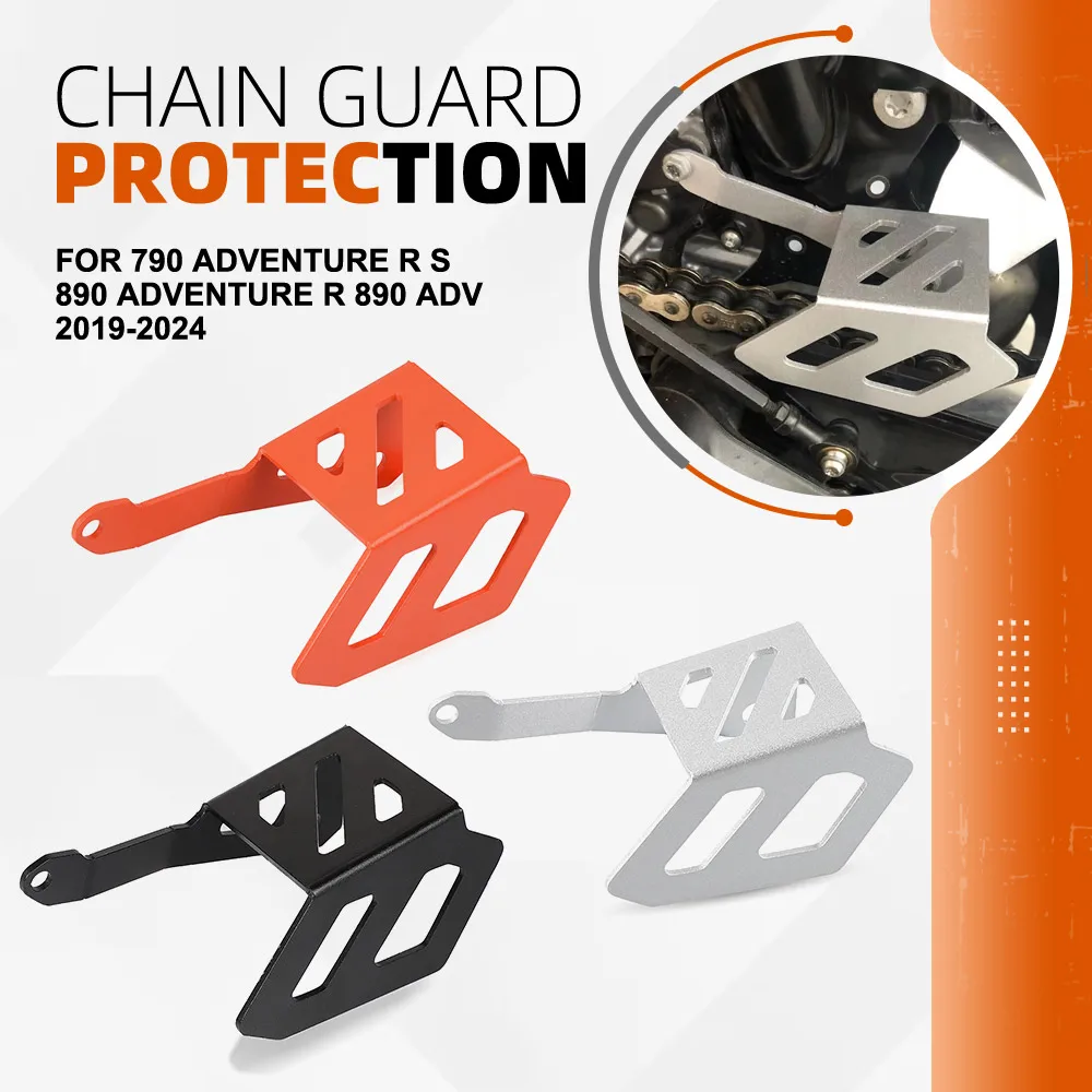 

Chain Guard For 790 Adventure R S 890 ADVENTURE R 890 ADV 2019-2023 2024 Motorcycle Accessories Chain Belt Guard Cover Protector