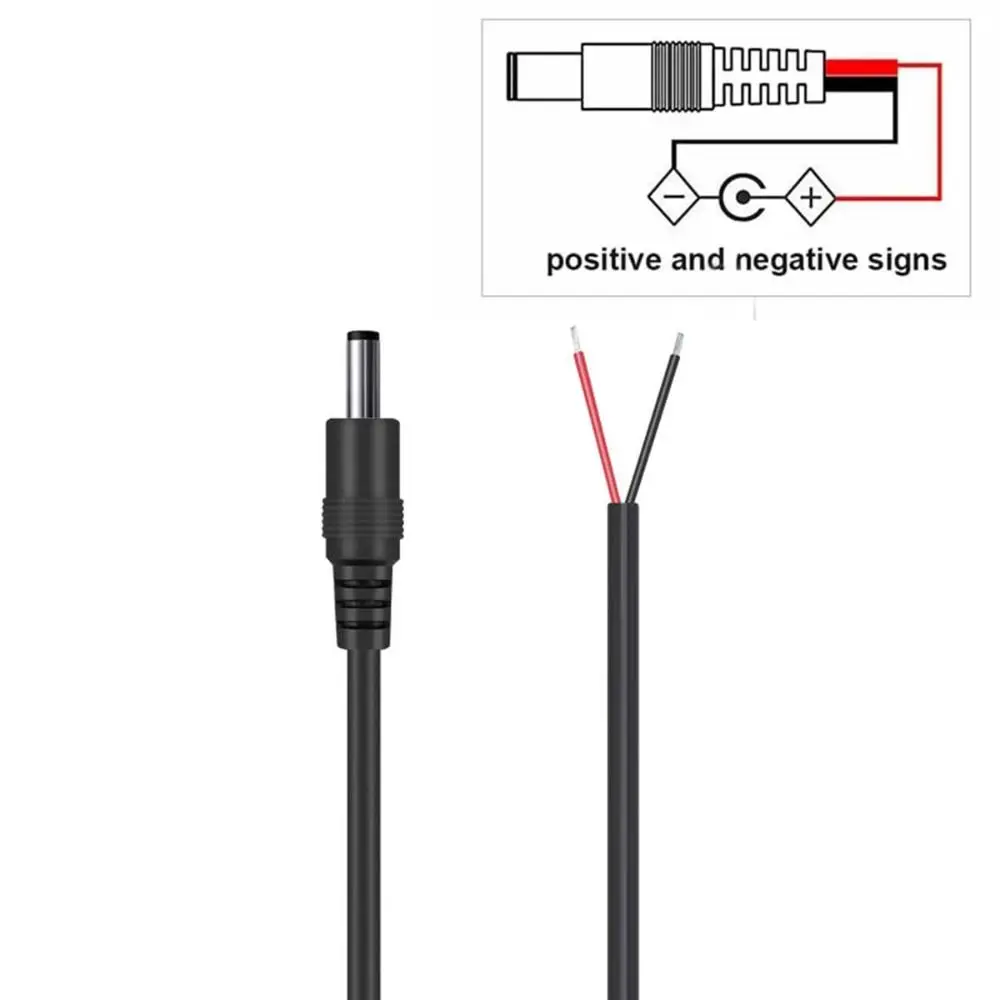 Professional Copper Cord Power Supply Connector 18AWG 7A DC Connector Cable 5.5x2.1mm Power Cable Power Supply Connection