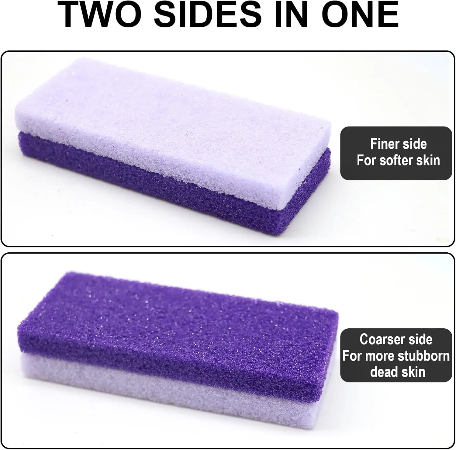 2/4 Stuks Voet Puimsteen Voet Bestand Eelt Dode Huid Remover Voet Hak Scrubber Gladde Voeten In seconden Pedicure Peeling Tool