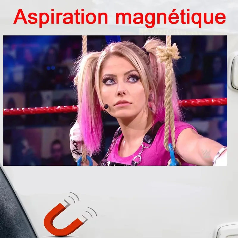 wwe Alexa Bliss-Autocollant magnétique pour voiture et réfrigérateur, mise en page magnétique, scène mustfor