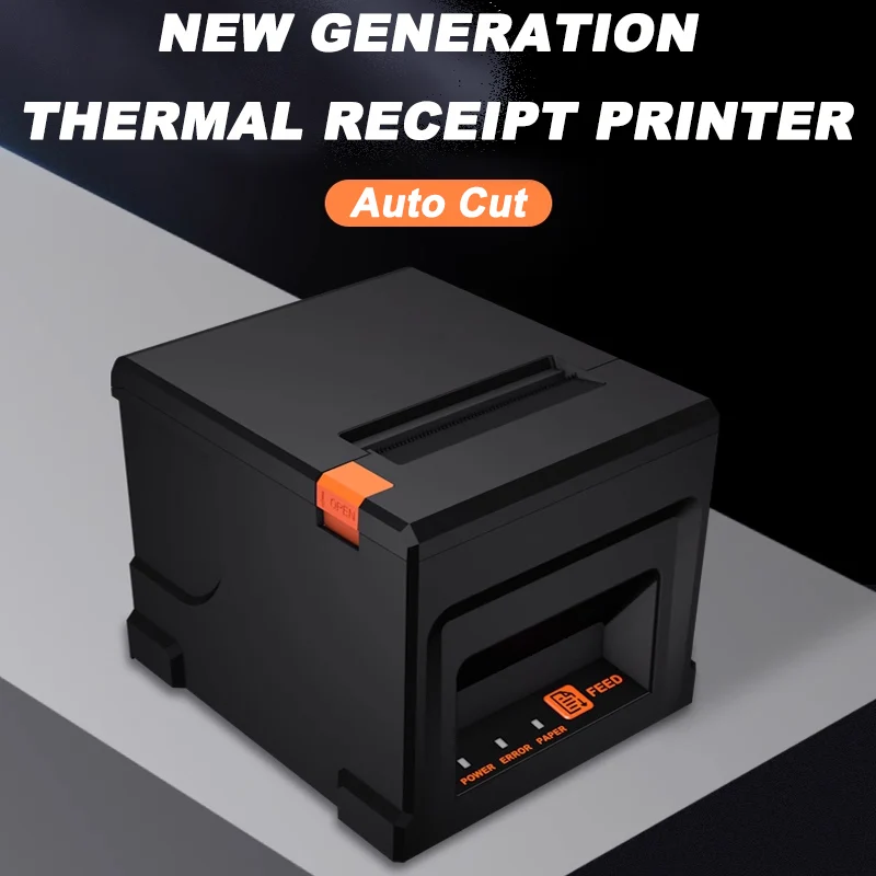 

ZJ8360 80mm Thermal Receipt Printer Machine Automatic Cutter Restaurant Kitchen POS Printer USB LAN Bluetooth