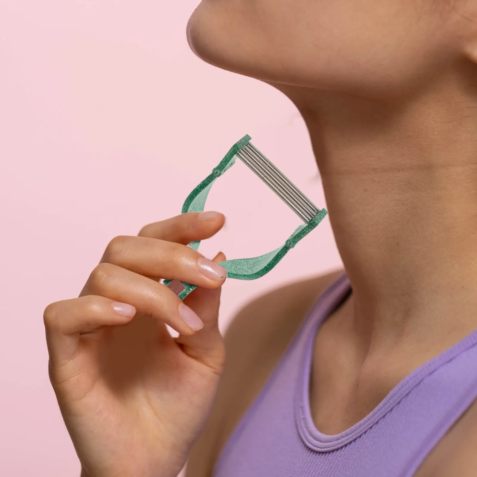 Facial Hair Remover Manual Spring Tool for Women Chin Beard Eyebrows Mustache Full Face Hair Removal Face Threading