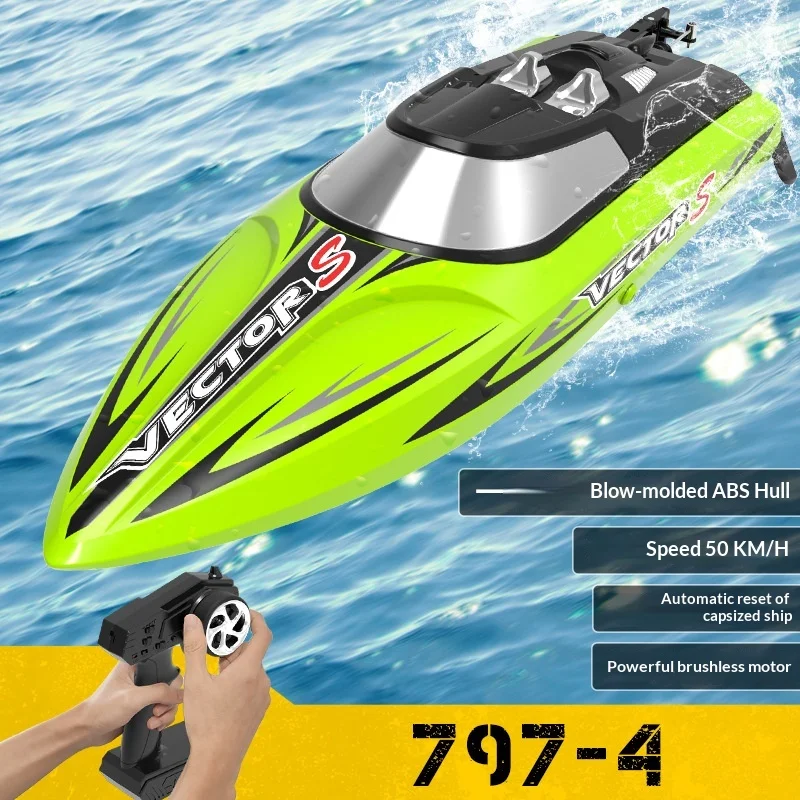 Volantexrc Remote Control Boat Brushless Motor 50km High-Speed Remote Control Speedboat Water Play Electric Remote Control Boat
