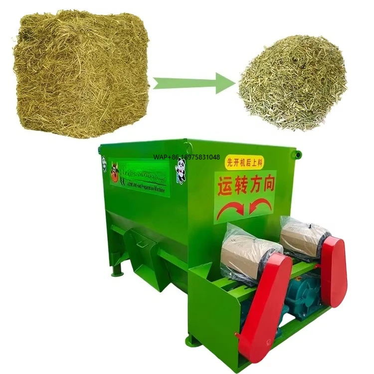 New Stainless Steel Motor Horizontal TMR Full Feed Mixer Full Mix Feed Mixer Suitable for Farms